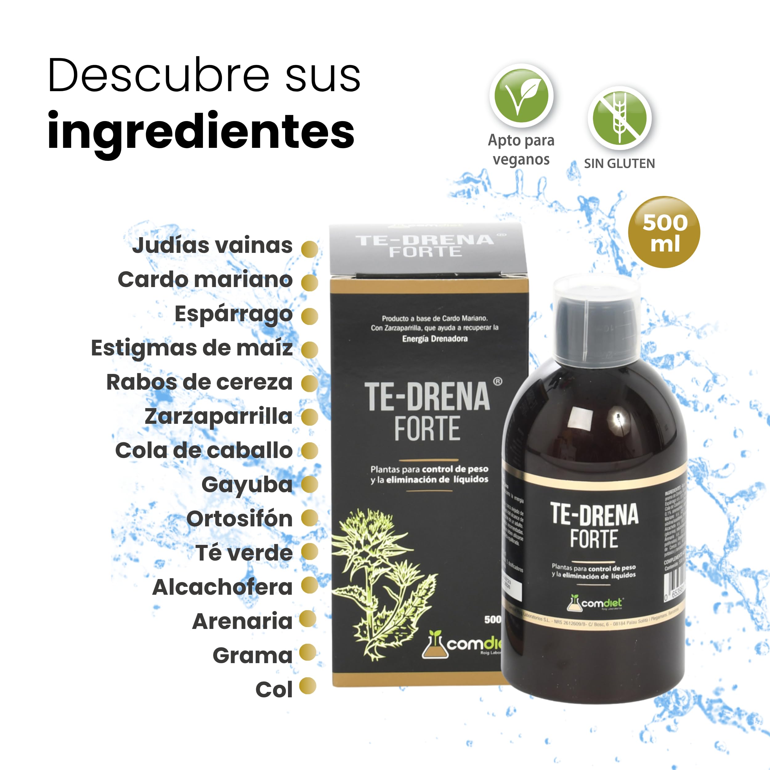 Comdiet Te Drena Forte 500 ml 1 pezzo 100 g
