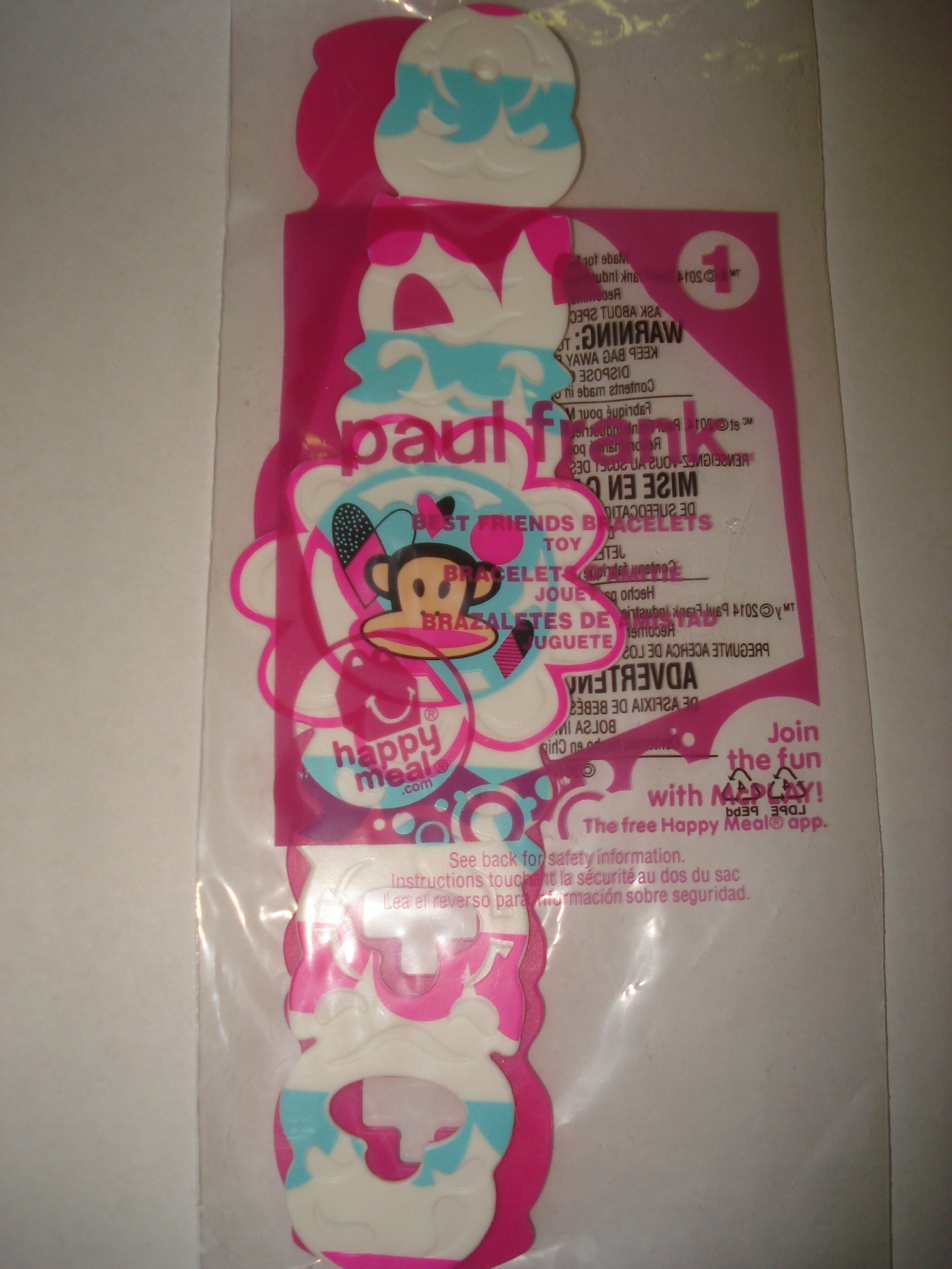 McDonalds 2014 Paul Frank Julius #1 Best Friends Bracelets