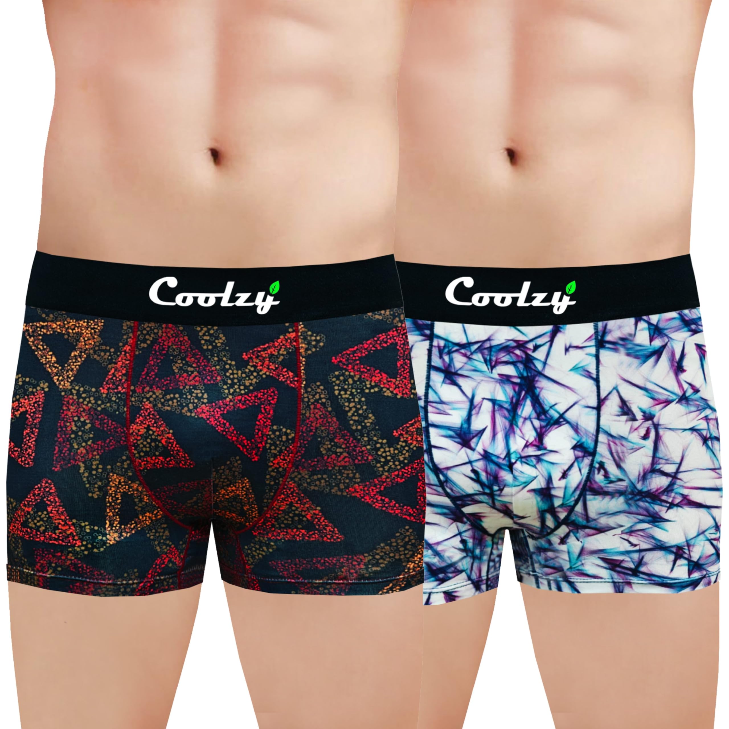 coolzy Cotton Spendex Fabric Altra Soft Trunk Printed Underwear Pack of 2-picture-26