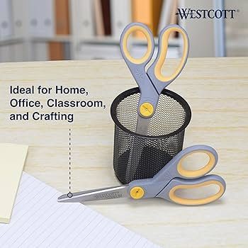 Amazon.com: Westcott 8-Inch Titanium-Bonded Scissors with