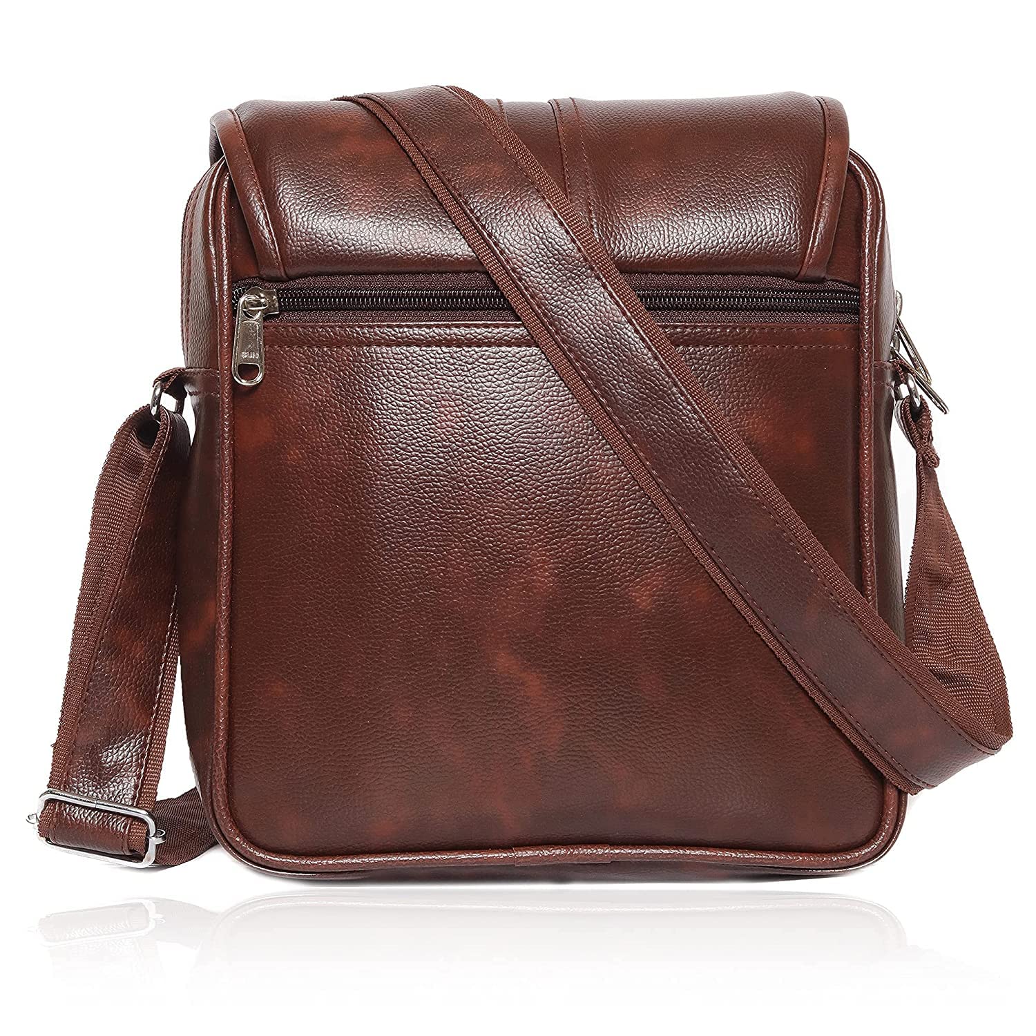 samtroh Artificial Leather Brown Men & Women Sling Bag (SM_M02_Brown)-picture-10