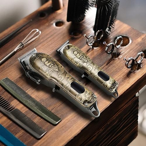 Miniatura 7 de Karrte Kit de aseo profesional mejorado para hombres, maquinilla de afeitar eléctrica y recortadora de nariz, regalos para hombres