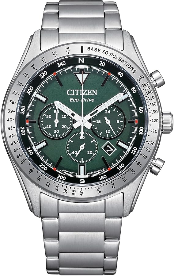ダイスケ Citizen Eco-Drive AW1816-89X Yellow Analog Stainless Steel Men's