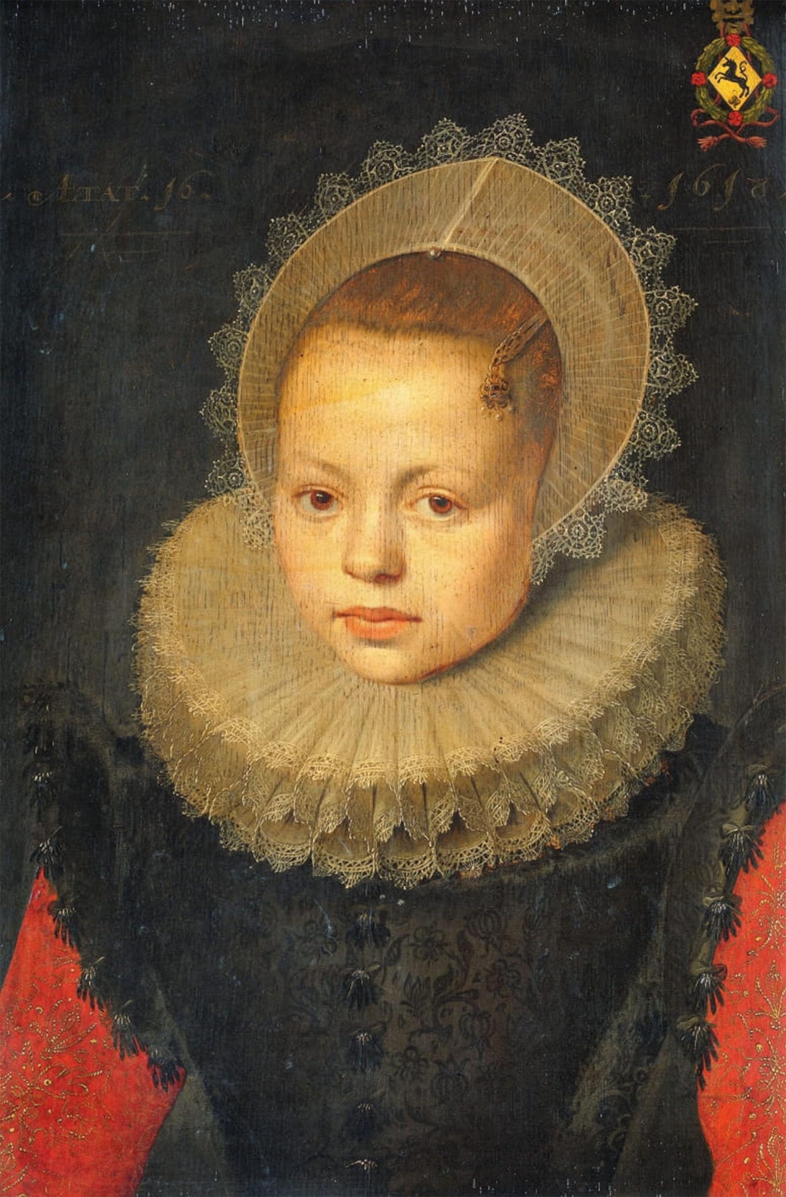 POSTERIIk Vintage Art Print Images Pictures Print Portrait of Corvina Hezenbroek Van Hofdijck by Michiel Jansz Van Mierevelt Modern Colour Posters for Office Home Decor 60x90cm