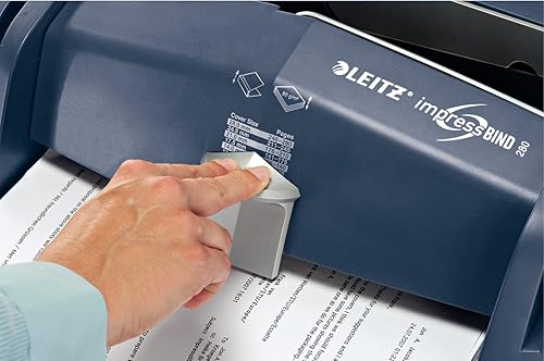 Miniatura 9 de Leitz A4 máquina de encuadernación, impressBIND 280, plataazul