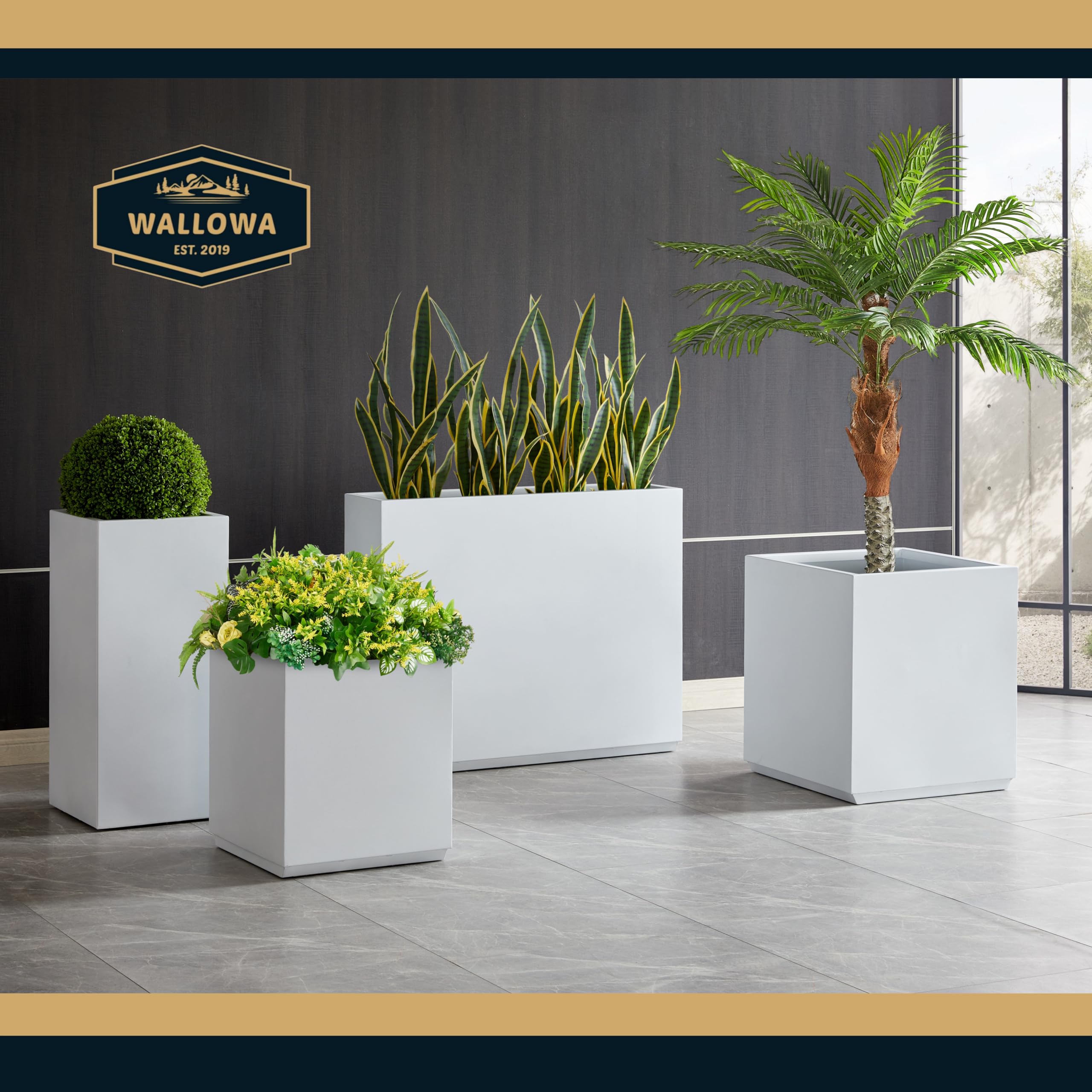 Amazon.com : Wallowa Metallic Heavy Outdoor Span Planter Box