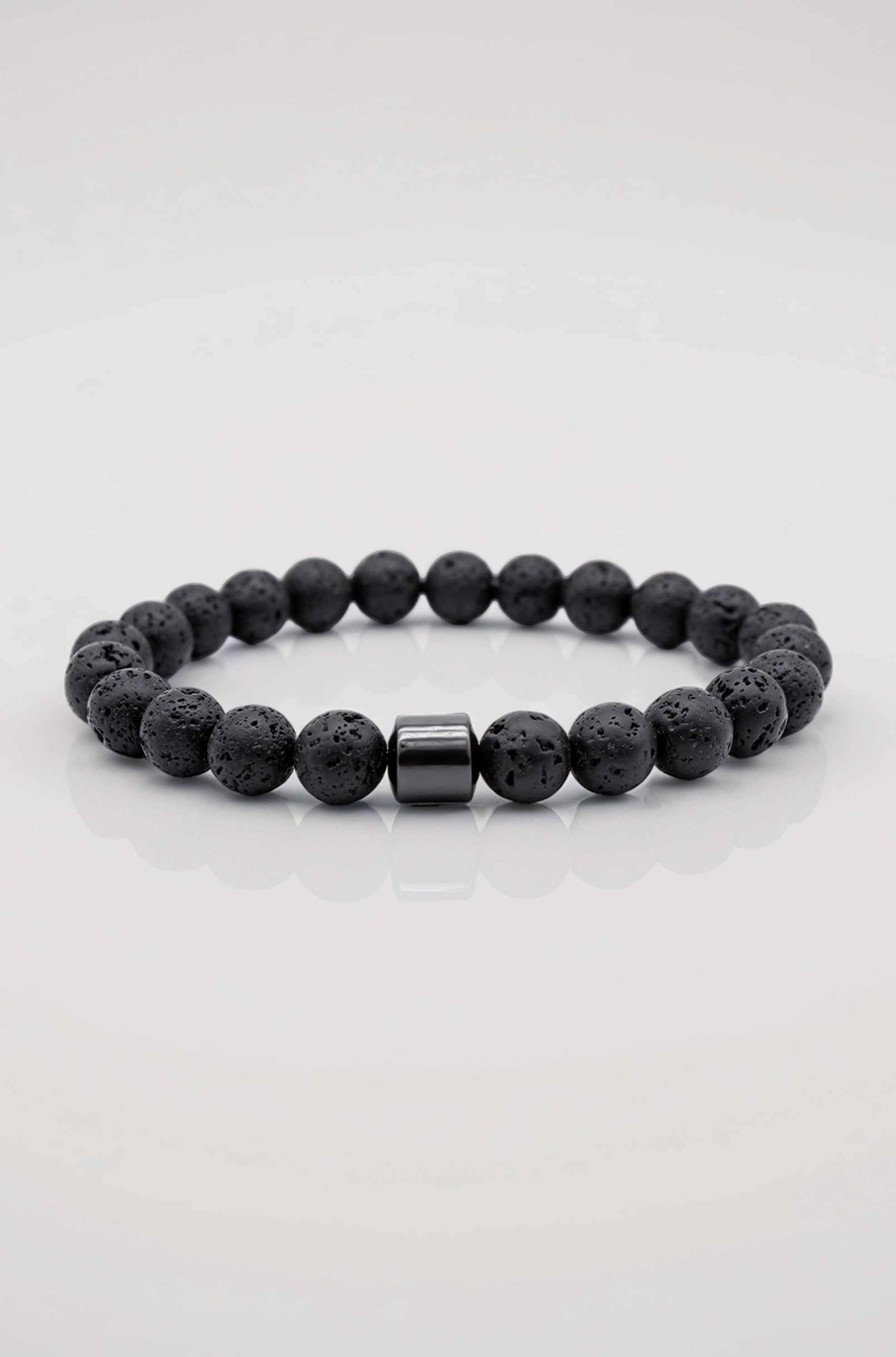 Yellow Chimes Beads Bracelets for Men | Fashion Black Bracelet | Sretchable Mens Bracelets Irregular Stone Bracelet For Boys| Hand Accessories for Men | Birthday Anniversary Gift for Men & Husband