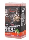Sugar Beet Crushed 4lb Brick Deer Attractant | Easy-to-Use Long-Lasting Powerful Time-Released Sweet Mineral Block for Deer