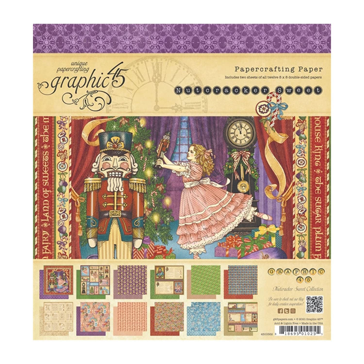 Nutcracker Sweet 8 x 8-inch Graphic 45 Pad