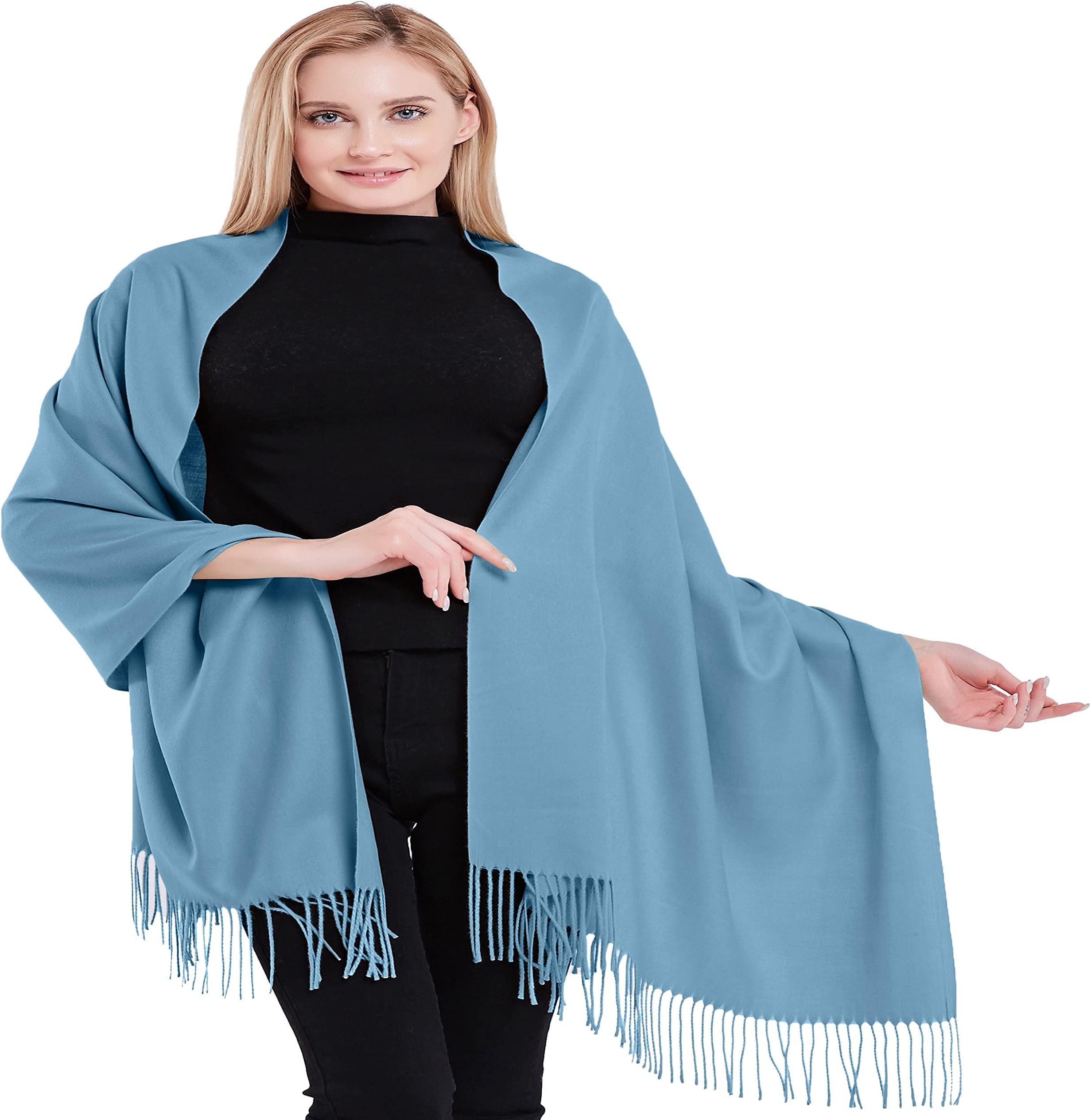 CJ Apparel 100% Cashmere Shawl Pashmina Scarf Wrap Stole Head Wrap Hand Made in Nepal New
