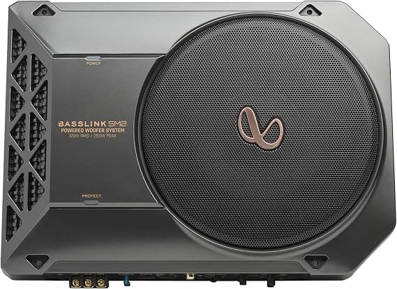 Infinity Basslink SM2- Powered, 8 Underseat Subwoofer with Remote Control