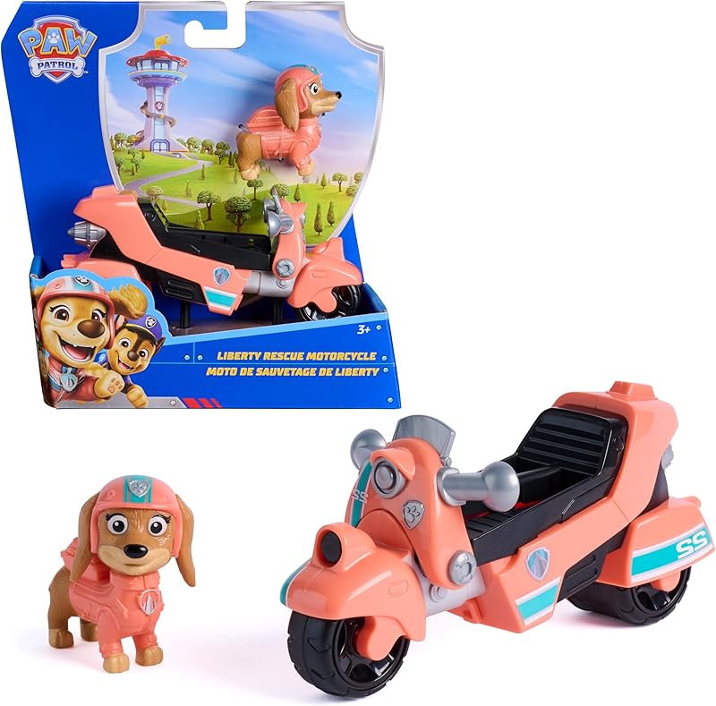 Paw Patrol - Pat Patrouille - Véhicule Figurine Liberty - Voiture Figurine À Collectionner - Pat Patrouille Véhicule - Plastique Recyclé - Voiture Enfant - Jouet Enfant 3 Ans Et +