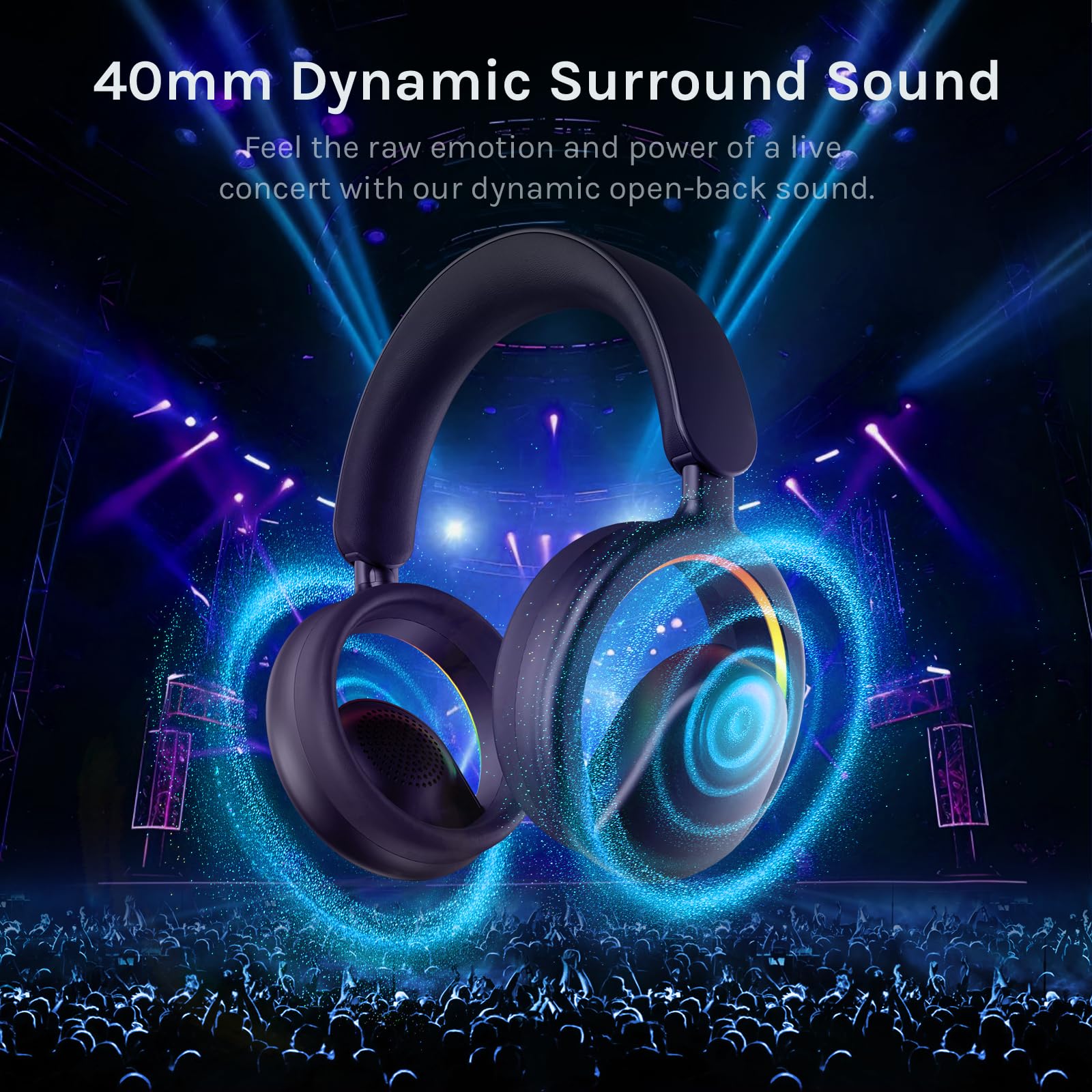 Casque Bluetooth sans Fil avec Micro Amovible,Ecouteurs Gaming Filaire,30H
