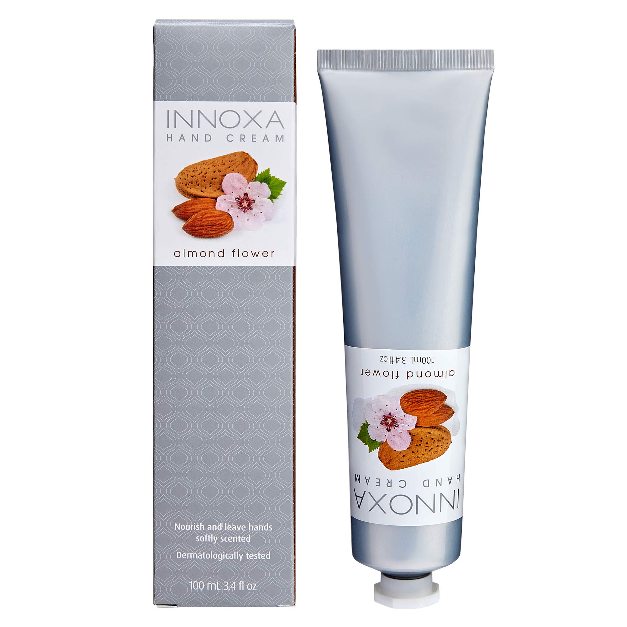 Innoxa Hand Cream Almond Flower Lightly-Scented Moisturising Paraben-Free Skin Lotion 100ml