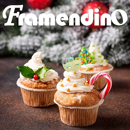 Miniatura 8 de Framendino, Paquete de 2 mini moldes de silicona para mascarada de fondant, chocolate, polímero, arcilla, decoración de pasteles, decoración de