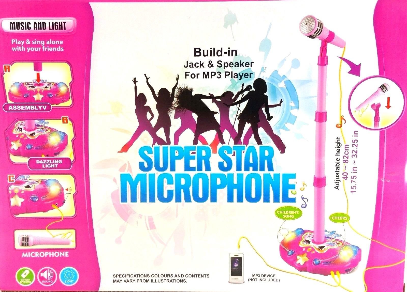 【中古】 Super Star Karaoke Amazon.com: Super Star Kids Karaoke Stand Up Microphone