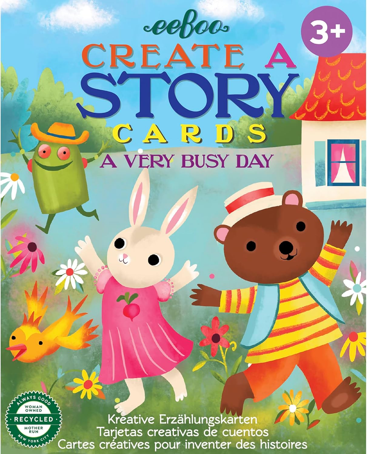 eeBoo A Very Busy Day Create a Story Pre-Literacy Cards/Ages 3+