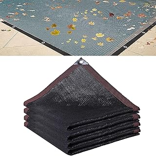 Pool Leaf Net Cover - Leaf Netting For Inground And Above Ground Rectangle Pools - Pool Leaf Net Cover Makes Clean-Up Fast Versatile, Durable Keeps Leaves Out Of Your Pool Cypreason