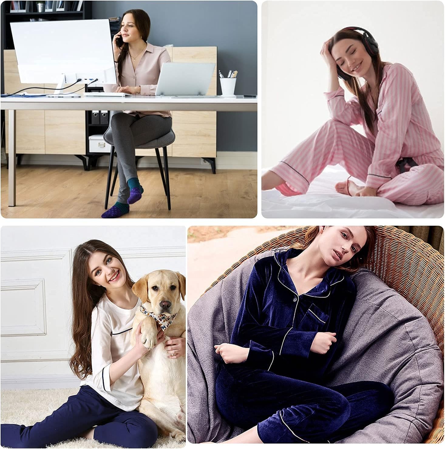 Flannel Pajama Pants Women with Pockets & Drawstring Comfy Plaid Lounge Pants Casual Stretch Cotton Sleepwear Bottoms Soft Pj - Image 7