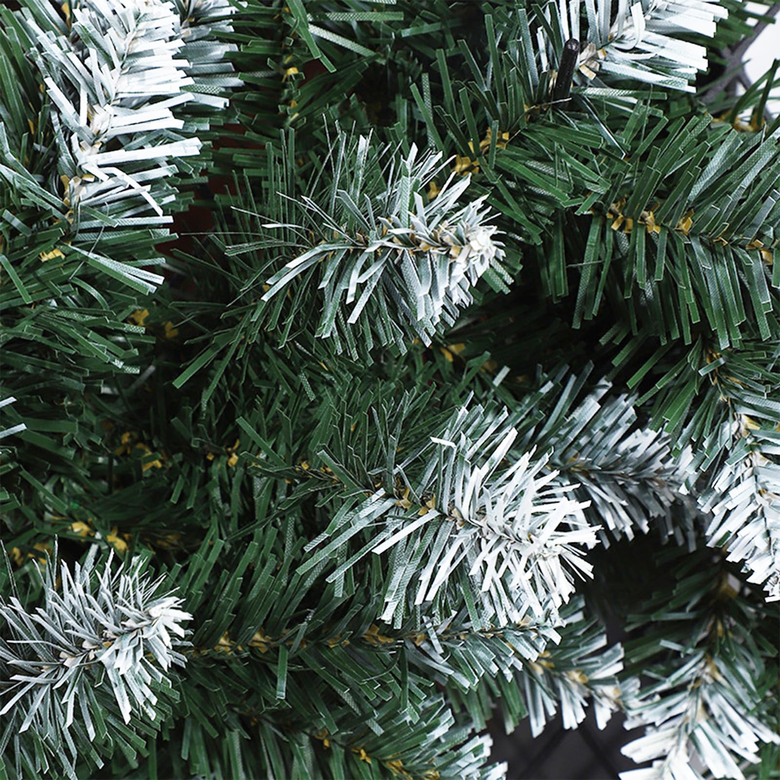 270cm (9ft) Schneespitze Grün Girlande Weihnachten für Home Dekoration, Künstliche Girlanden für Weihnachtsbaum Treppen Kamine Garten Dekor Kaminsims Weihnachtsdekoration