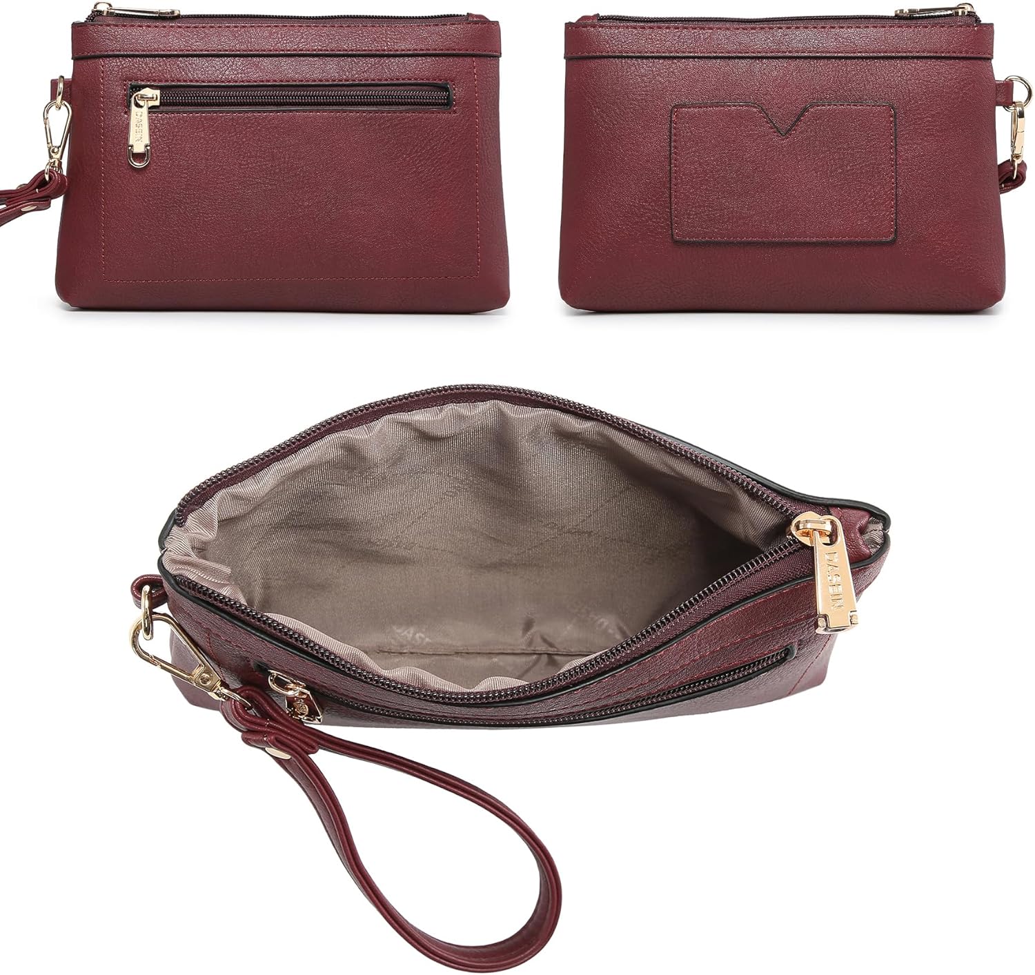 Women's Backpack Purse PU Leather Travel Work Backpack Fashion Shoulder Bag Designer Handbags 2pcs - Image 5