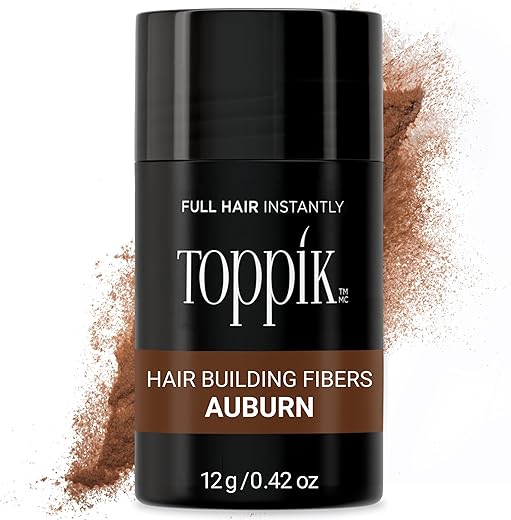 Toppik Hair Building Fibers, Fill In Fine or Thinning Hair Instantly Thicker, Fuller Looking Hair 9 Shades,4 size options