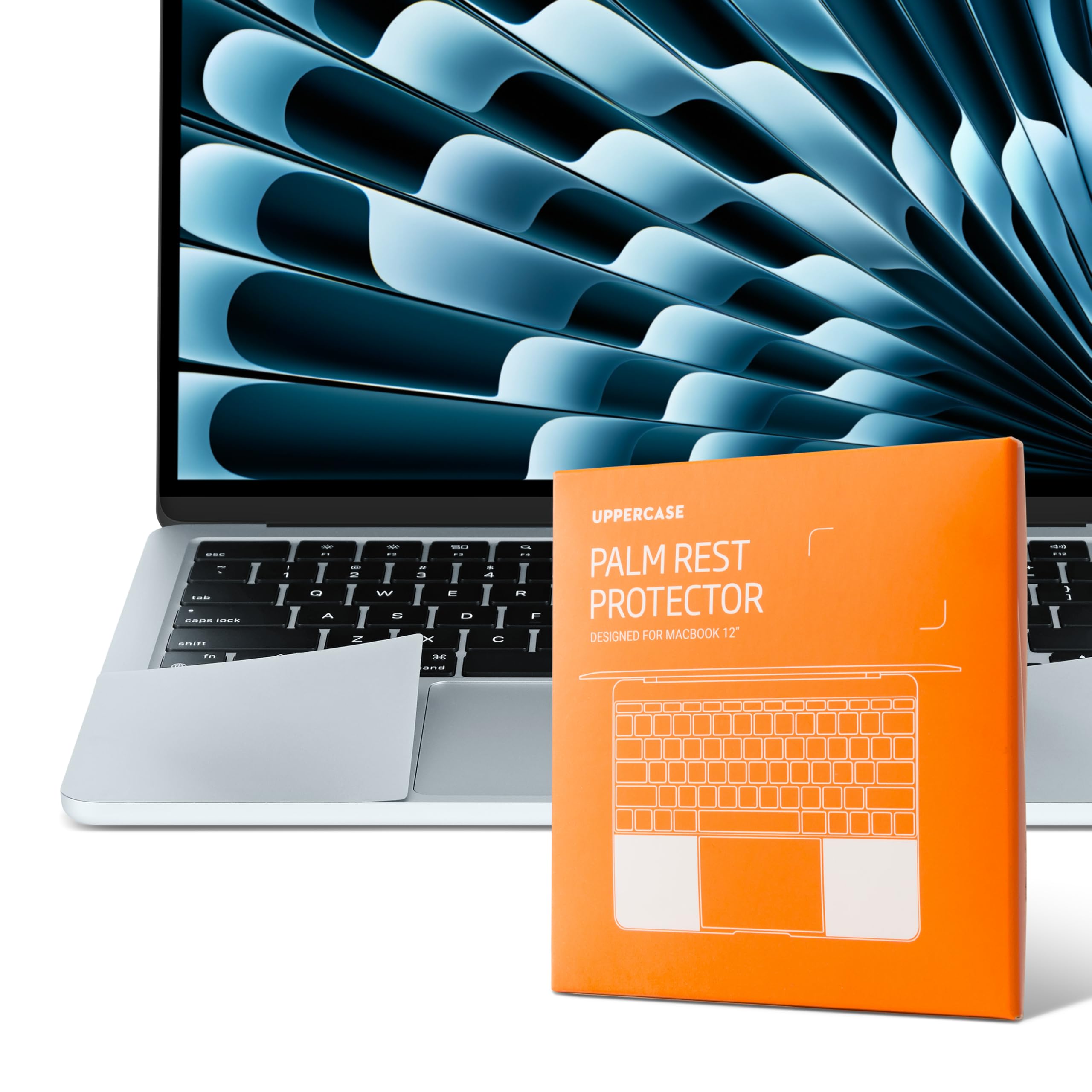 UPPERCASE GhostShield Premium Palm Rest Protector Skin Cover Set, Scratches and Wear Protection, Compatible with MacBook Air 15" 2025 2024 2023 with M4/M3/M2, A3241 A3114 A2941, Sky Blue