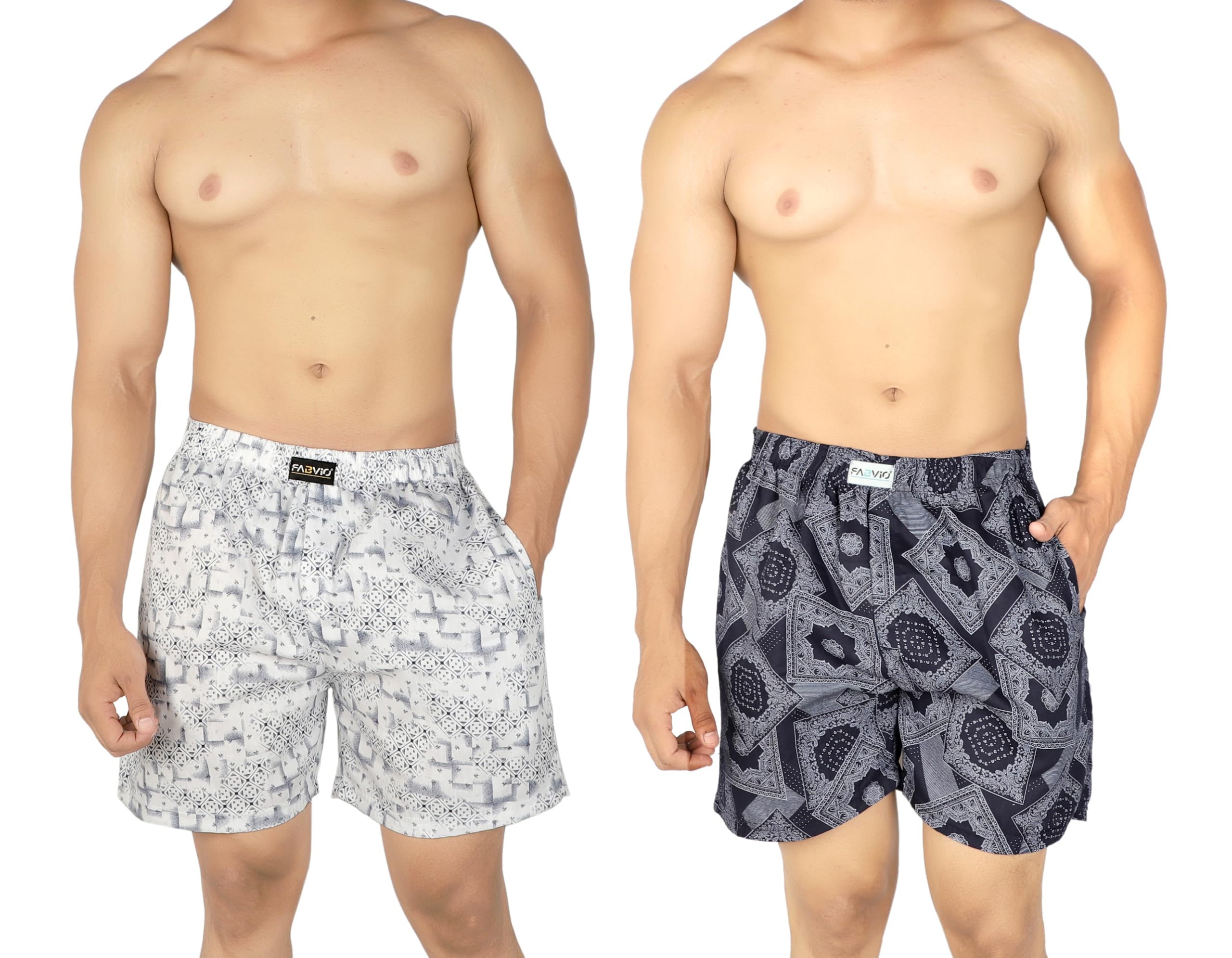 fabvio plus Men's Cotton Printed Regular Boxer Shorts Set of 2 (Box-A-G)-picture-16