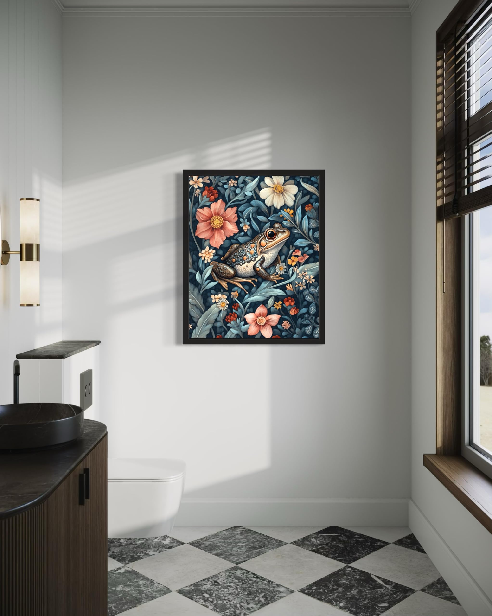 Amazon.com: Frog Unframed Art Print Poster, William Morris Style