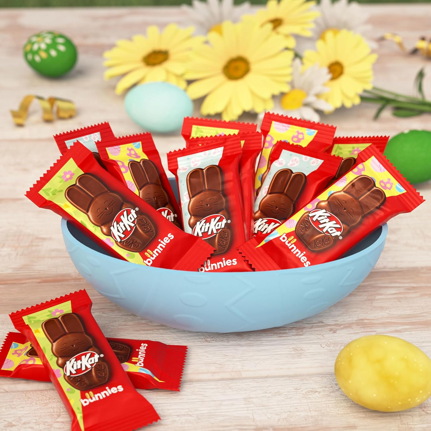 KIT KAT Milk Chocolate Wafer Snack Size Bunnies, Easter Candy Bag, 8.85 oz (Pack of 2)