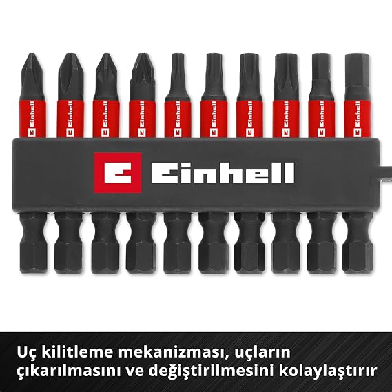 Einhell Orijinal 10 Parça Darbeli Bit Ucu Set 49118633
