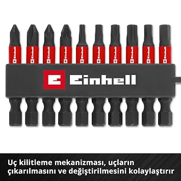 Einhell Orijinal 10 Parça Darbeli Bit Ucu Set 49118633