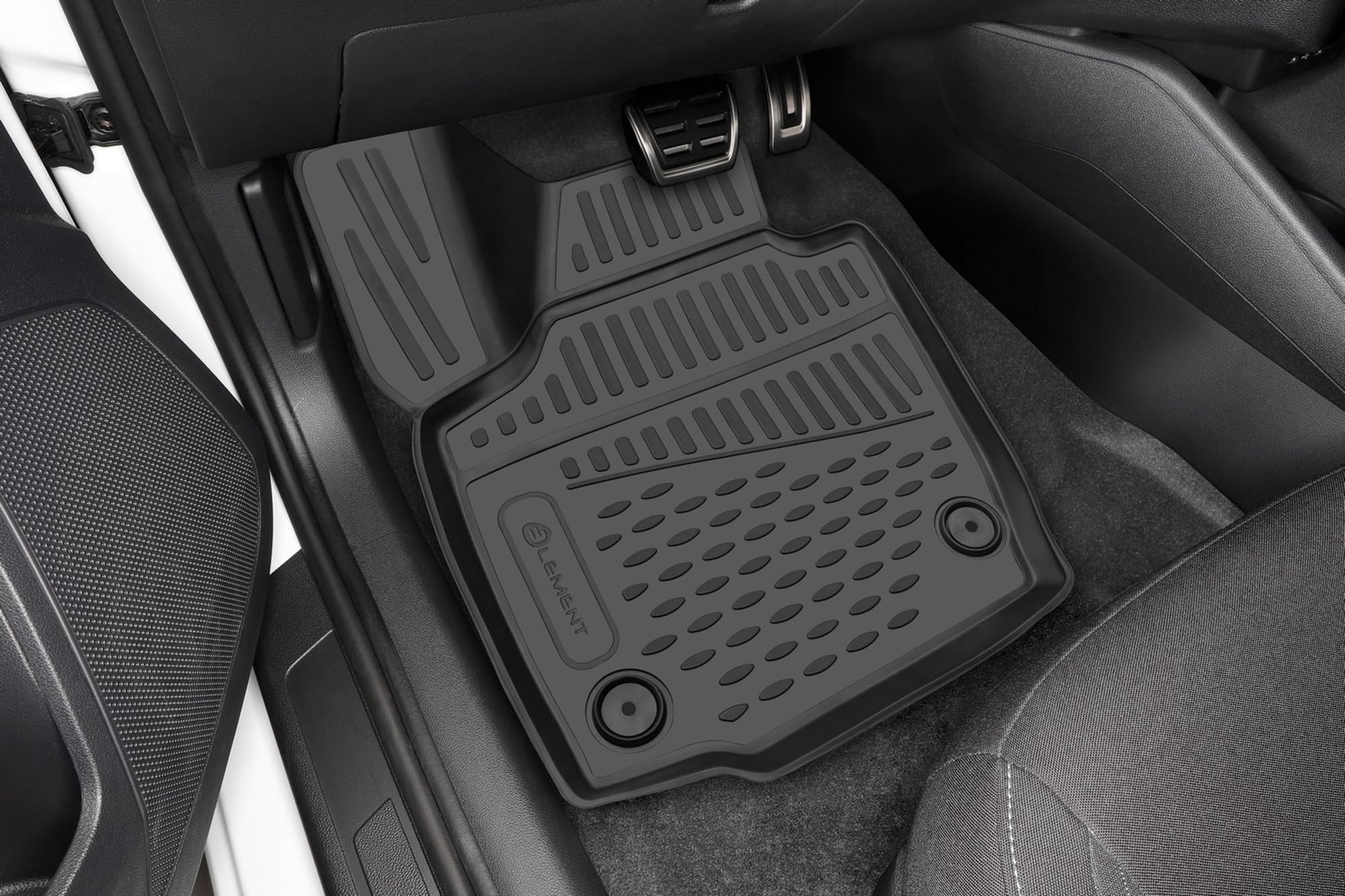 ad Tuning fm17002 vestibilità Tappetini in Gomma (5 Pezzi), Nero