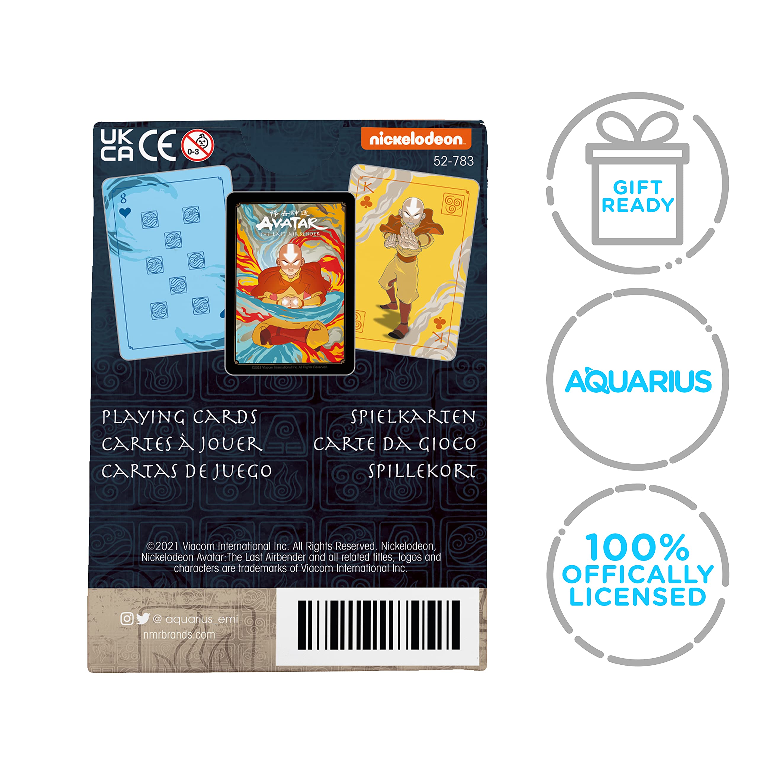 AQUARIUS Avatar Playing Cards Avatar The Last Airbender Shaped Deck