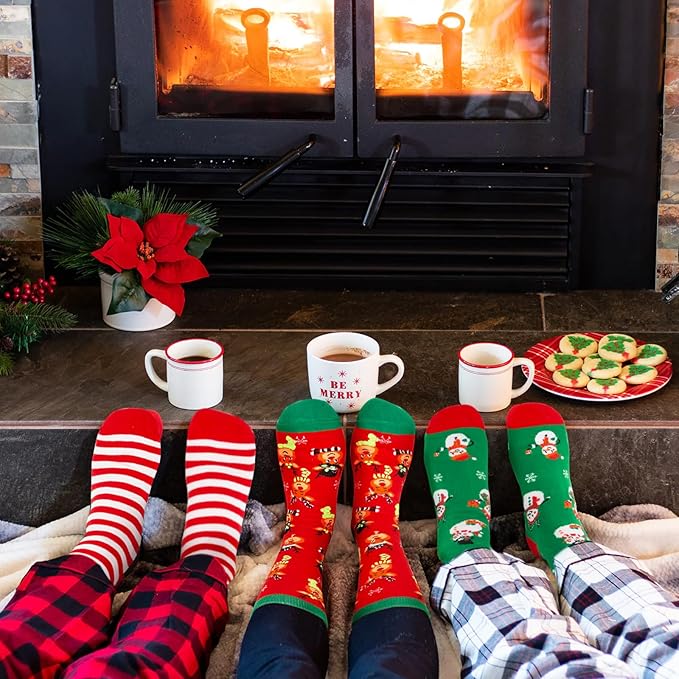 5 Paia Per Confezione Regalo Calzini Casual Da Uomo In Cotone