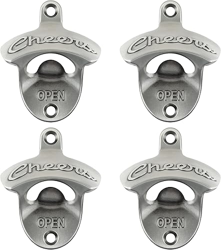 Miniatura 7 de Abridor de botellas de estilo antiguo, abridor de tapa de cerveza montado en la pared, regalo de salud, abrebotellas de soda de cobre antiguo para