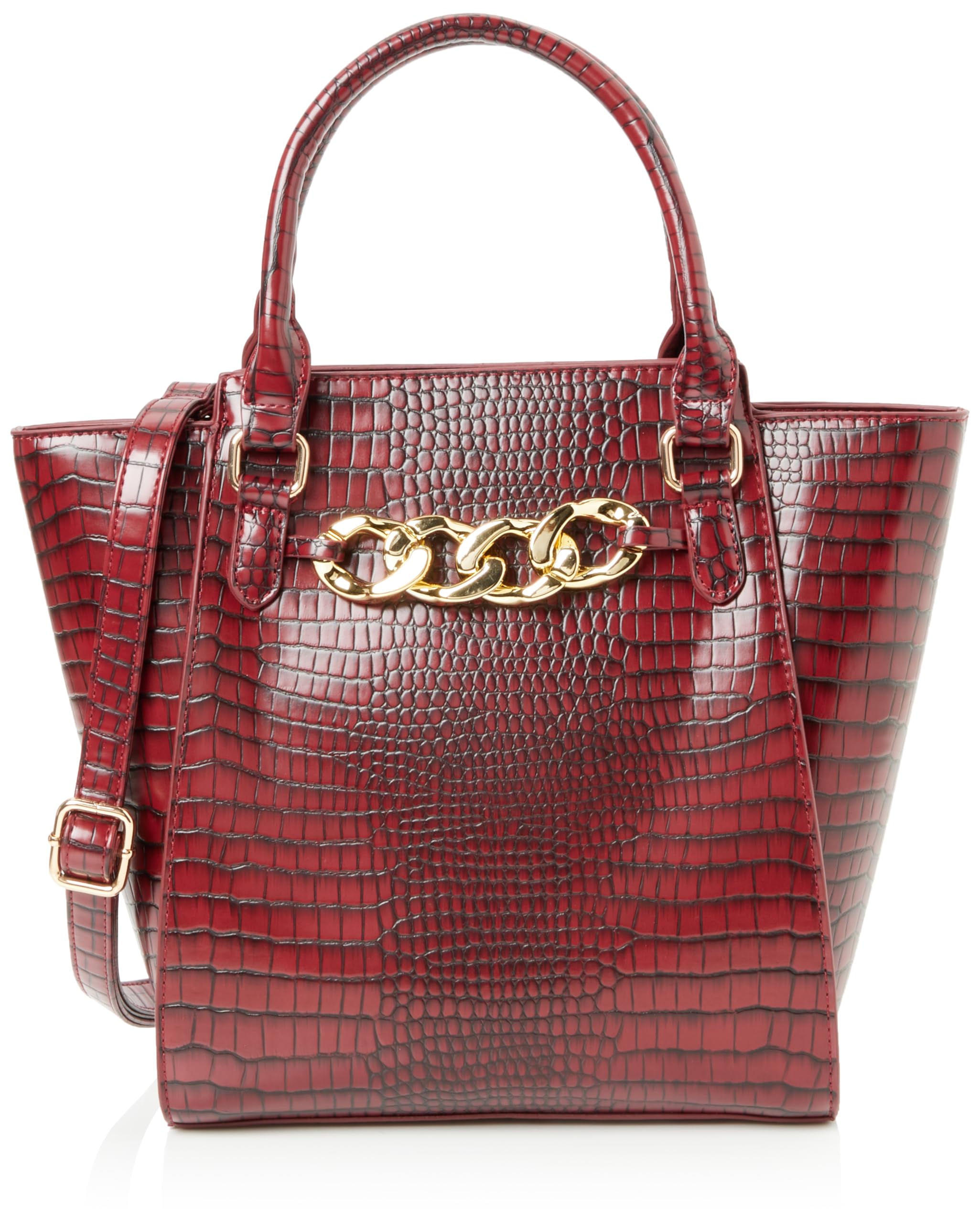 nelice Women's Handbag Shopper, DarkRed, One Size