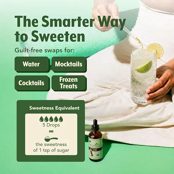 SweetLeaf Stevia Drops Liquid Sweetener, Cola - 2 Fl Oz, Pack of 1 | Sweet Drops, Organic Stevia Leaf Extract, Zero Calorie, No Erythritol, Sugar Substitute, With Dropper 5