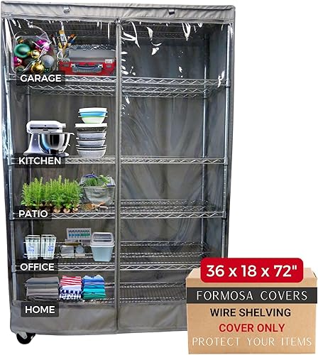 Funda para unidad de estantería para almacenamiento, en tamaños múltiples, 2 tipos disponibles, Poliéster & Mezcla de poliéster