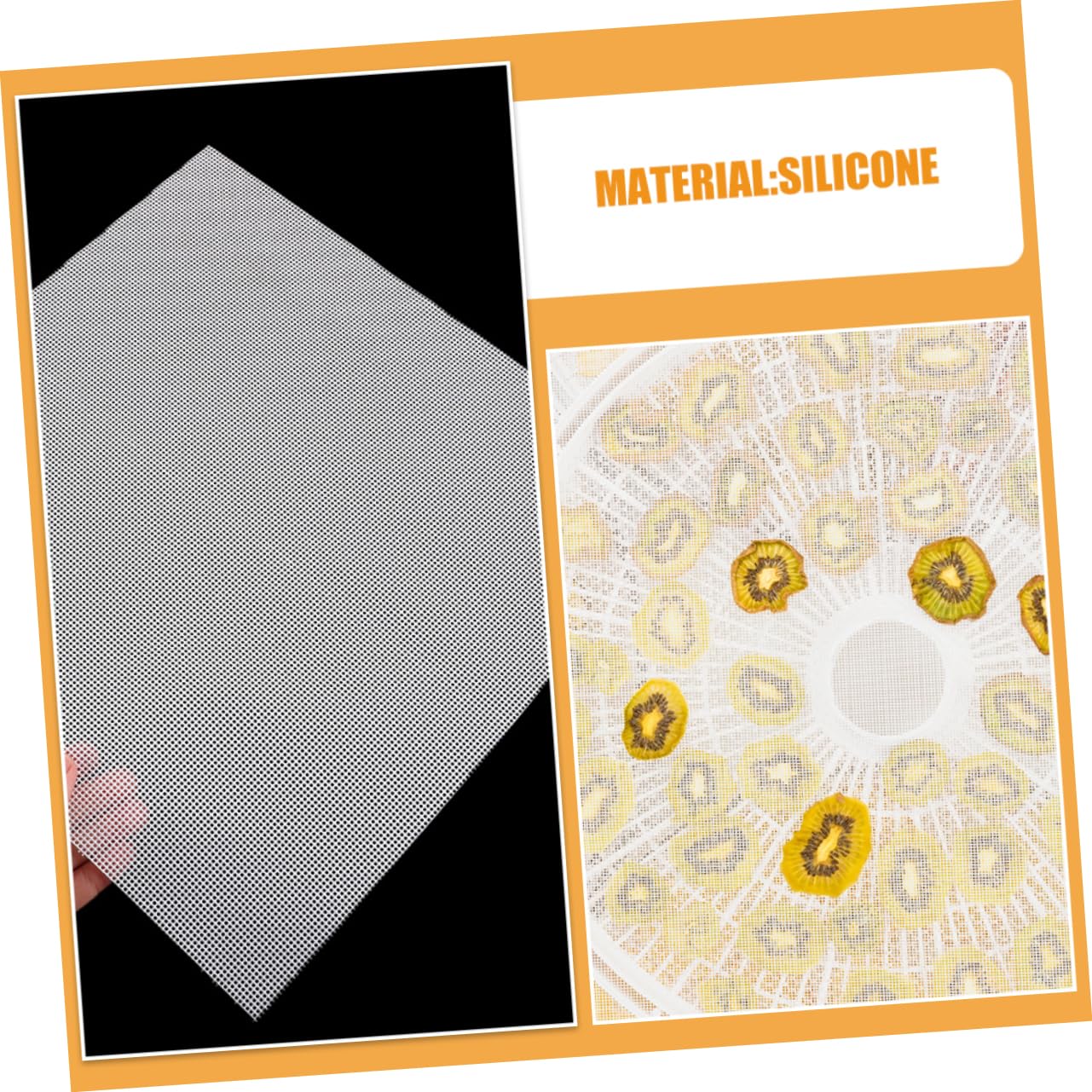 Láminas Deshidratadoras de Malla de Silicona 12 Piezas en Color Claro