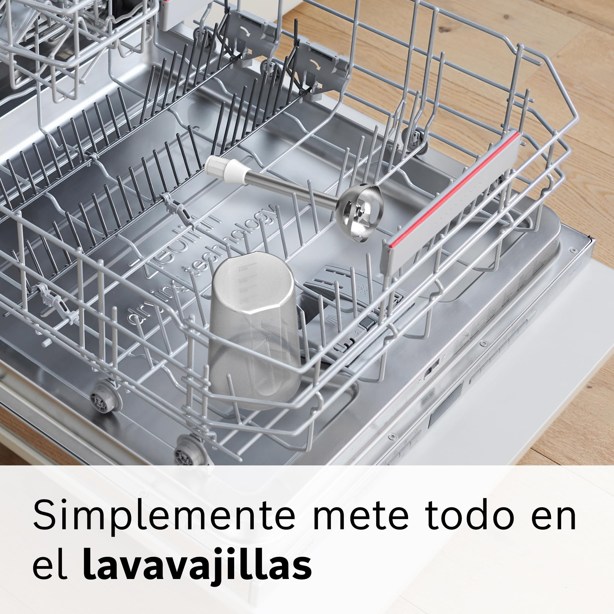 Bosch - Batidora de mano, ErgoMixx, 600 W, QuattroBlade, Blanco, MSM66110