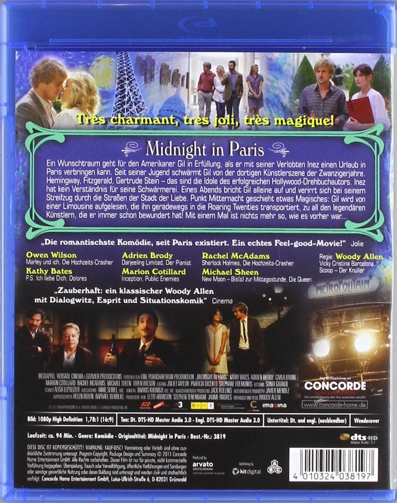 Midnight In Paris Blu Ray Desertcart INDIA