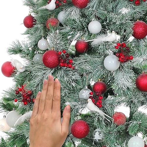 Miniatura 7 de RoomMates RMK4838GM - Calcomanías de pared gigantes para árbol de Navidad con tira de luces