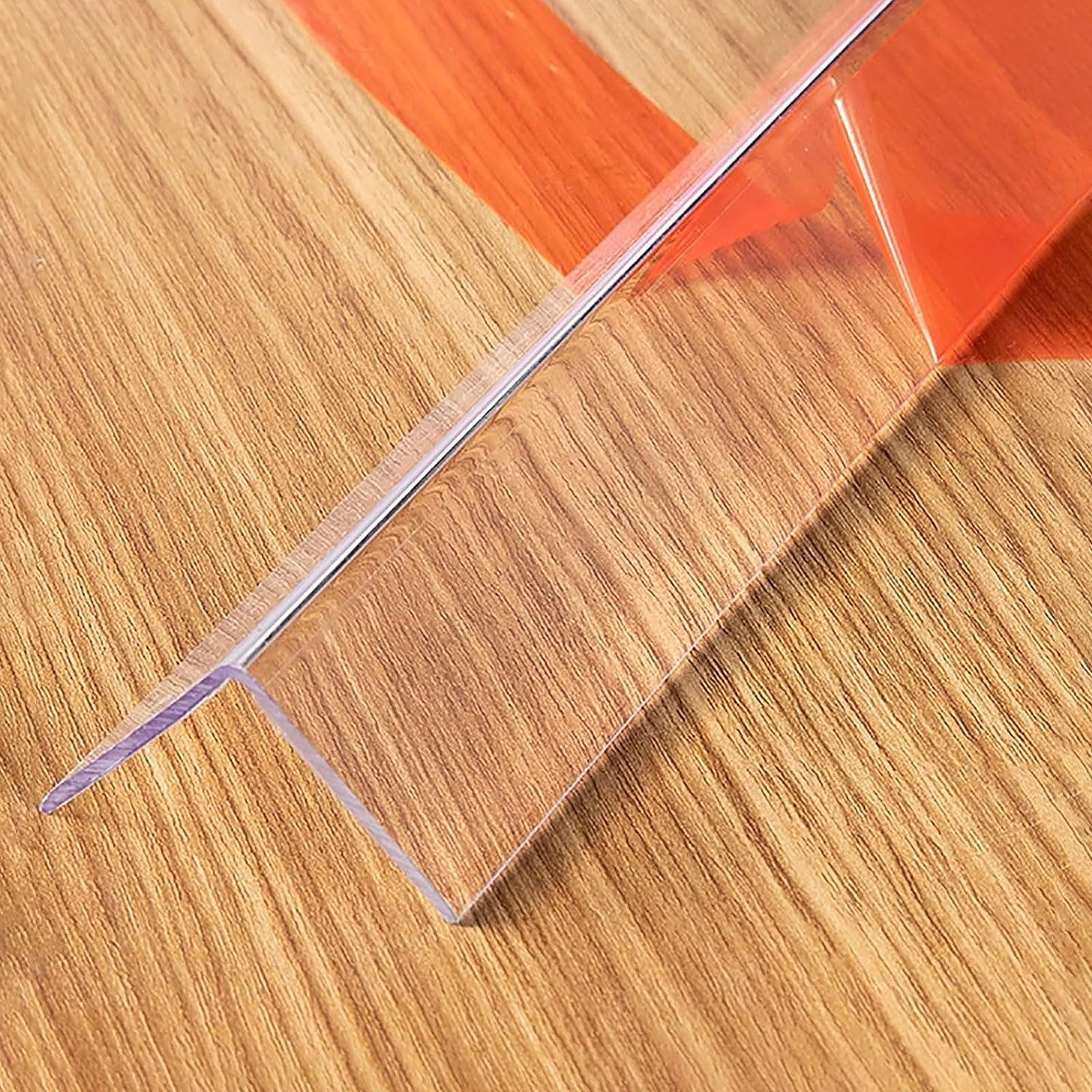 Wansiman Winkelprofil Eckenschutz,Transparent Wandkantenschutz,L-förmig Wand-Eckschutz Randstreifen,Kantenschutzleiste Selbstklebend,für Wände,Türrahmen,Schränke,Sockelleisten,Tische,Treppen