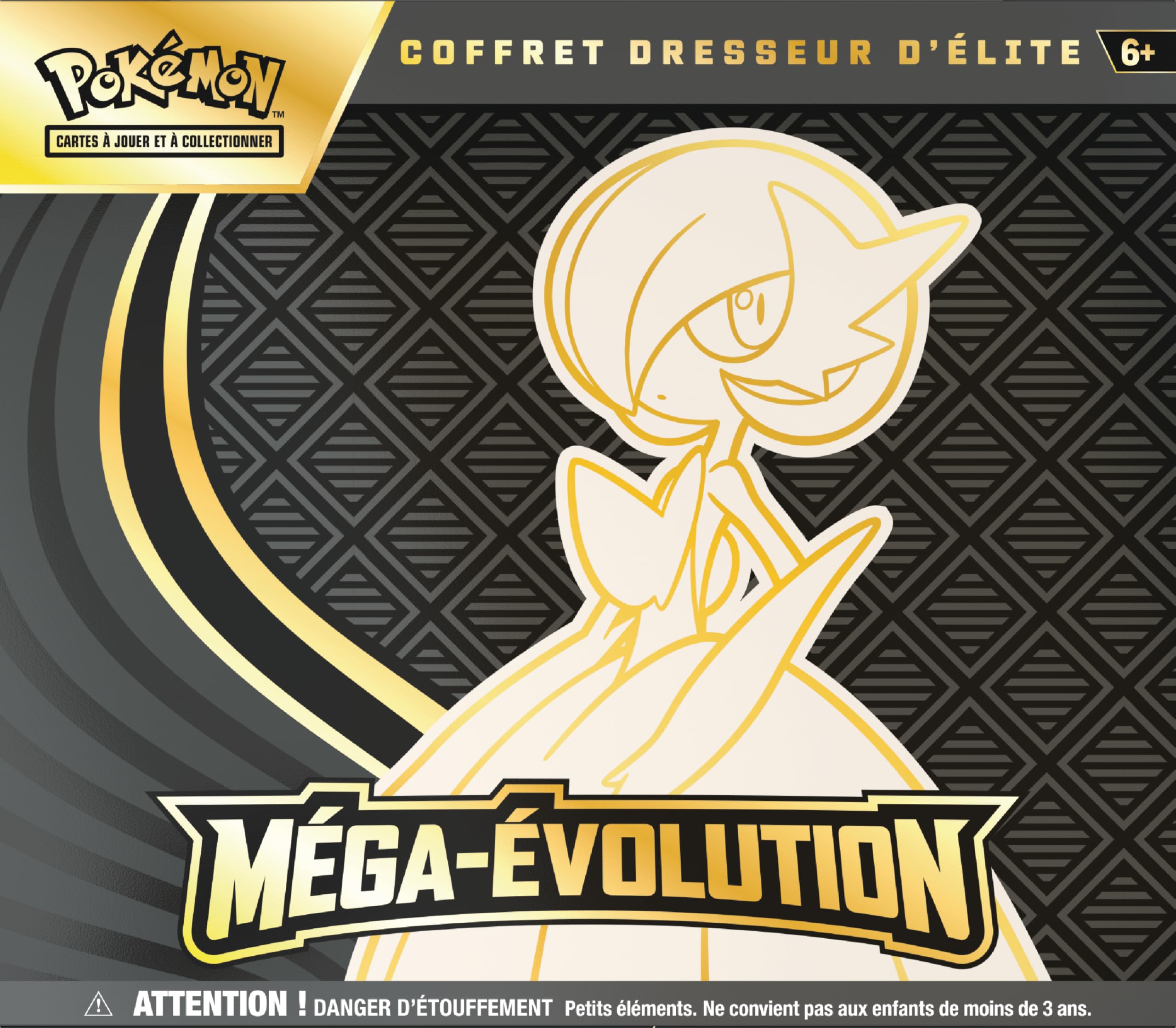 Pokémon : Coffret Dresseur d’élite Méga-Évolution – Gardevoir du JCC Pokémon (1 Carte Promo entièrement illustrée, 9 boosters et des Accessoires de Jeu Premium)