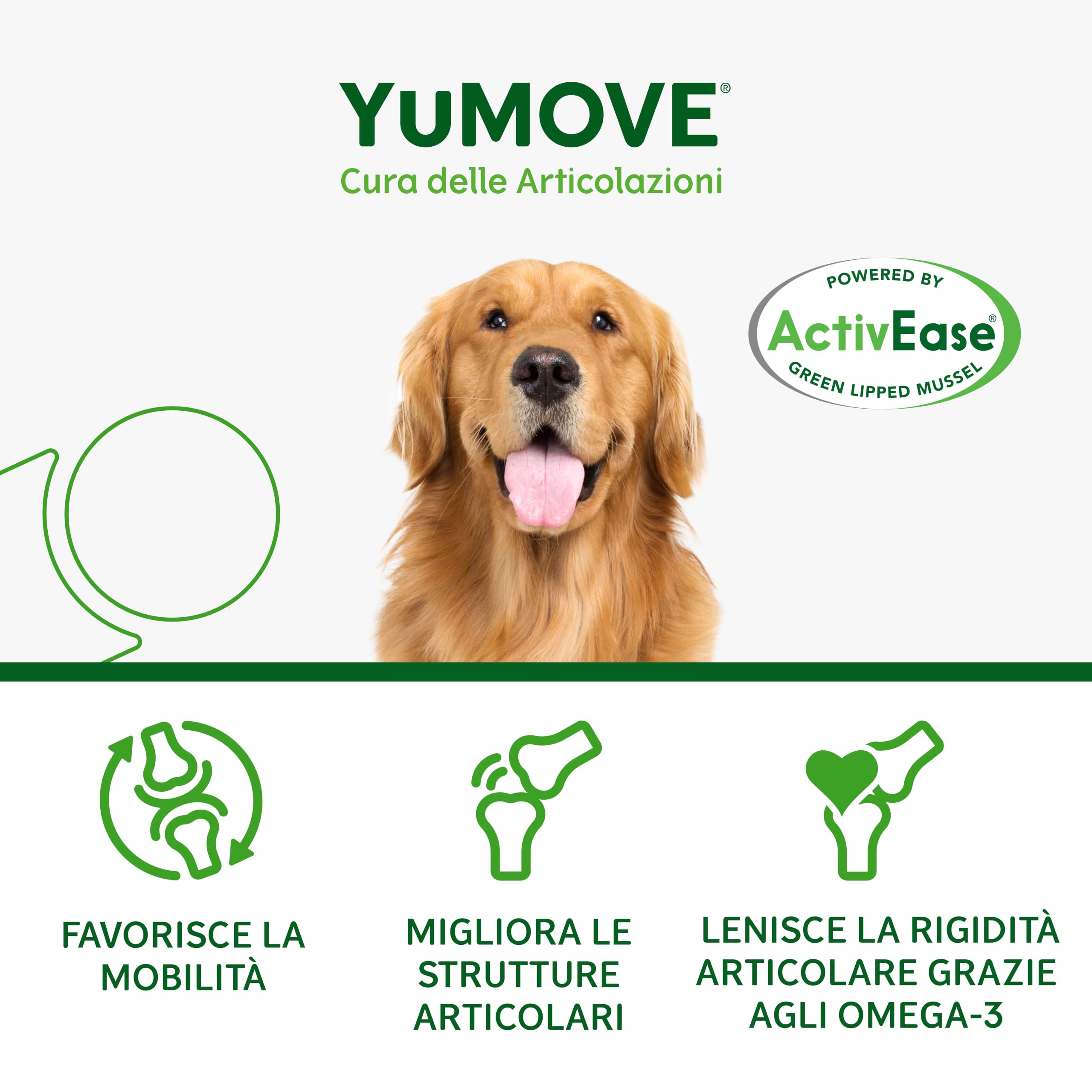 YuMOVE Joint Care Cani Articolazioni Senior + Adulto Superpack - Pack 240+300 Compresse - ActivEase Cozza Verde - Glucosamina & Condroitina - Supporto Cane Quotidiano Tutte Le Razze Completo