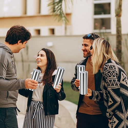 Miniatura 6 de Juego de vasos rectos delgados de 30 onzas, vaso de viaje delgado de acero inoxidable a granel, regalo de cumpleaños para mujeres, amigas y
