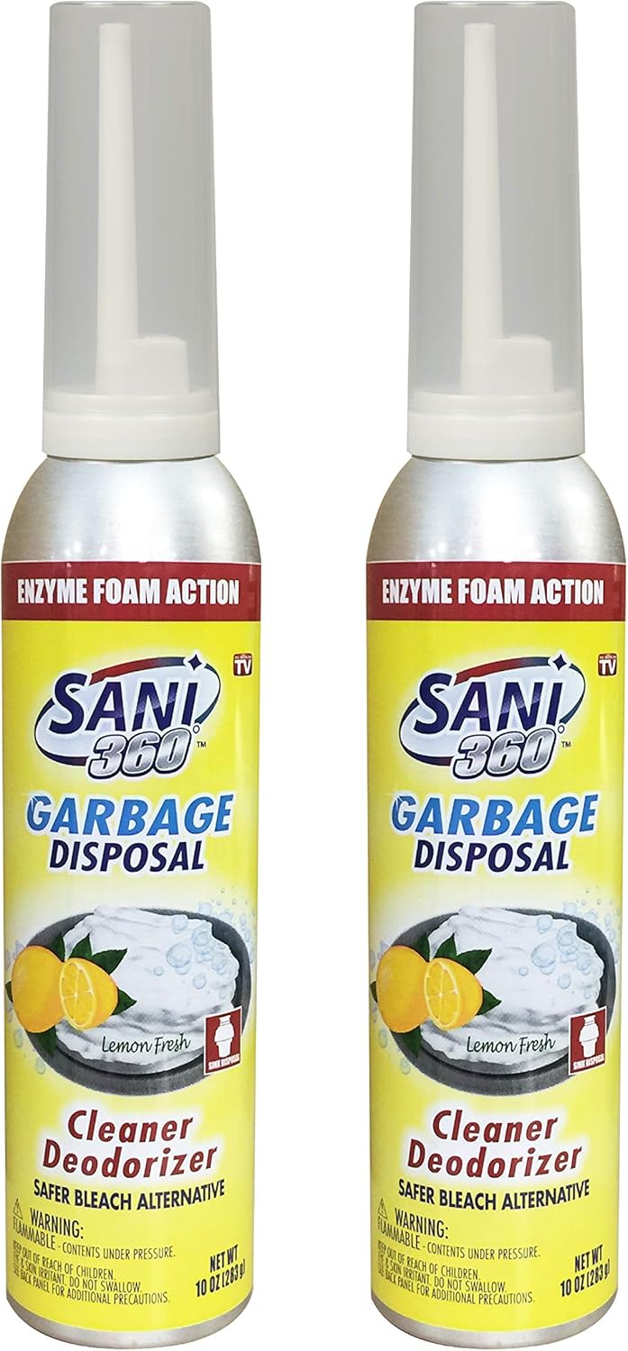 Sani 360 Garbage Disposal Cleaner Lemon Scent, 10oz