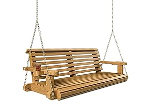The Ultimate Relaxation: Amish Heavy Duty, Roll Comfort Porch Swing (5ft)