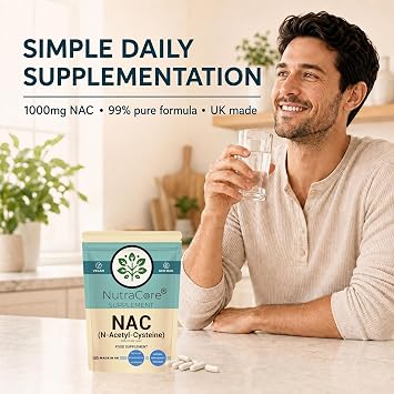 NAC 1000mg | NAC Supplement | 90 Vegan Caps | Premium Formula